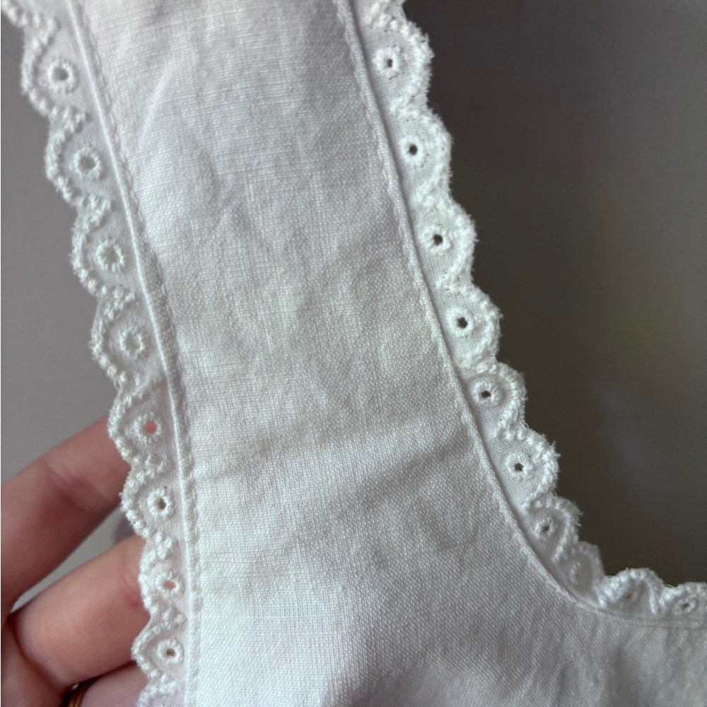 NWT Mustard Seed White Tie Front Tank | M - Picture 7 of 7